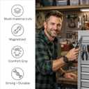 2 x The Box Blade - Magnetic handle, Auto-Retractable Blade, Comfort Grip, Durable. The ultimate cardboard box cutter, box breakdown tool, and general purpose utility knife.