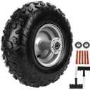 Mini Bike 145/70-6 Tires and Rear Wheels Rims Assembly Kit Replacement for Coleman CT100U CC100X Baja Doodlebug DB30 Motovox MBX10 MBX11 Monster Moto 80cc 105cc Minibike Parts