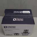 Kitchen in the box Mini Food Processor, Electric Meat Grinder & Food Chopper with 400W Powerful Veggie Chopper-One 3 Cup Bowl & S Blades for Meat/Fish/Vegetable/Baby Food