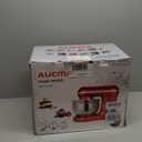 Aucma Stand Mixer,6.5-QT 660W 6-Speed Tilt-Head Food Mixer, Kitchen Electric Mixer with Dough Hook, Wire Whip & Beater (6.5QT, Royal Blue)