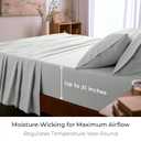Mellanni Full Sheet Set - 6-Piece Iconic Collection Bedding, (Including 4 Pillowcases), 21-Inch Extra Deep Pocket, Easy Care, Ultra Soft, Cooling Sheets, Brushed Microfiber - Ivory