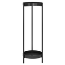 30" Plant Stand, 2 Tier Metal Flower Plants Holder with 2 Removable Display for Indoor or Outdoor,Pot Plant Planter Display(30 X 10in,Black)