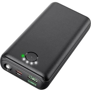 Portable Charger Power Bank 27000mAh USB C 22.5W Fast Charging External Battery Pack PD QC4.0 with Flashlight 3 Outputs & 2 Inputs Battery Bank for iPhone Samsung Galaxy iPad etc (Black)