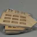 OLYCRAFT 8 Pack Wooden House Blocks Natural Pine Wood Blocks House Shaped Decor Block Wooden Coutouts Multi-Size Unfinished Wood Decor for DIY Home Bookshelf Kitchen Coffee Bar Ornaments