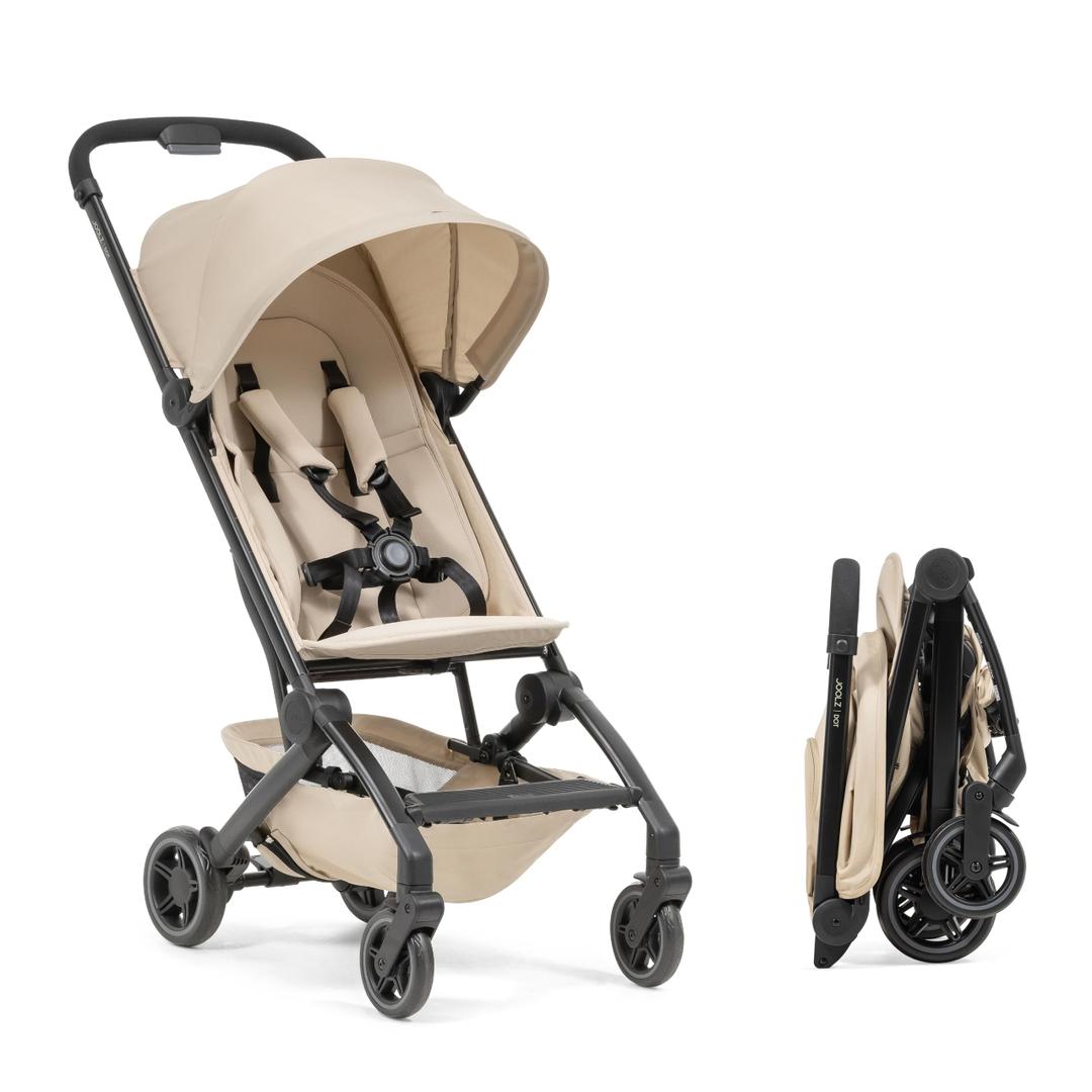 Joolz Dot Ultra Lightweight Travel Stroller – Compact Fold, Airplane Compatible, 5-Point Harness, UPF 50+ Canopy – Easy to Carry City & Travel Stroller - Dune Beige