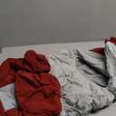 AOFITEE Fullbody Dog Coat Warm Fleece Dog Jacket, Windproof Dogs Winter Coat with Harness Built in, Reflective Turtleneck Dogs Snowsuit Puffer Jacket, Four Legged Pet Snow Suit, Christmas Red XL (Burgundy)