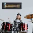 Wooden Drum Sticks Display Frame, Solid Pine Wood, Holds 1 Pair | Solid Pine Wood Frame, Clear Acrylic Panel, Fits 5A 5B 7A Sticks, Wall Mounted, Music Decor, Gift for Drummers & Musicians