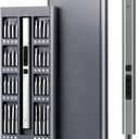 Mini Electric Screwdriver Set Magnetic 82 in 1 Precision Kit with 64 S2 Bits, LED Light, Small Electric Cordless Power Repair Tool for for Phone Watch Laptop