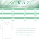 Ascrazy Easter Shirts for Women Cute Floral Bunny T-Shirt Easter Day Tee Tops Cyan