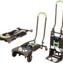 COSCO Shifter Multi-Position Folding Hand Truck and Cart, 300 lb. Weight Capacity, Green, 12222PBG1E