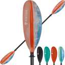 Kayak Paddle Premium Carbon Fiber Paddle with Reinforced PP + Fiberglass Blade, Floating Adjustable Kayaking Oars, 3 Piece, 220-240 cm/86-94 Inches, Ocean Orange
