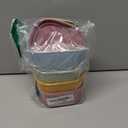 4 pcs 10 oz Silicone Snack Containers for Kids Small Food Containers with Lids, Fruit Container for Lunch, Stackable Lunch Container for Kids, Daycare, School and Travel