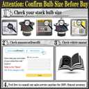 VHK D2S for Lexus RX330 RX350 RX400H RX 330 350 400H HID Xenon Headlight Bulbs Low Beam, 2004 2005 2006 2007 2008 2009 Bi-Xenon Lights, 35W OEM 6000K D2SC1 Replacement, Never Fit Halogen, 2-Pack