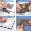 Art3d 102-Piece Peel and Stick Tile Backsplash for Kitchen Bathroom, 3in.  6in. Stick on Subway Tile Rust Slate