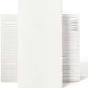 100 Count Disposable Hand Towels, Linen Feel Bathroom Hand Napkins, Soft And Absorbent Paper Napkin for Guest, Disposable Dinner Napkins for Kitchen, Parties, Weddings