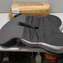 Car Seat Cushion - Memory Foam L-Shaped with Lumbar Support & Anti-Slip Design for Long Driving Comfort (Medium size, Dark/Light Gray)