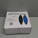 Obcursco 600D Kayak Cover Waterproof, 9.3-16.5FT Thickened UV-Proof, Tear and Fade Resistant Canoe Cover, Kayak Covers for Outdoor and Indoor Storage, Perfect as Kayak Accessories for SUP Paddle Board (10.8-12FT, Gray)