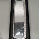 Bling Car Rear View Mirror, Rhinestones Crystal Clip-on Rearview Mirror with HD Glass, Compatible with Most Cars, SUVs, Vehicles, Auto Interior Accessories for Women Girl (White)