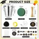 Yungyan 123 Pcs Graduation Candy Bouquet Kit 2026 Graduation Gift DIY Money Metal Bucket Bouquet Kit Class of 2026 Cash Snack Flower Congrats Grad Gifts for College High School Grads