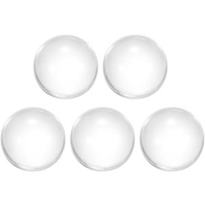 uxcell Clear Acrylic Contact Juggling Ball - 2 inch(50mm), 5 Pcs