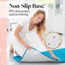 Genteele Memory Foam Bath Mat Non Slip Absorbent Super Cozy Velvet Bathroom Rug Carpet (24 inches X 48 inches, Caribbean Sea)
