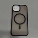 Miracase Magnetic for iPhone 13 Case 6.1 inch (Compatible with MagSafe)with 2X Screen Protectors Military-Grade Protection, Anti-Fingerprint Translucent Matte Phone Case Cover, Black