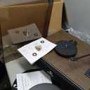 Vinyl Record Player Built in HiFi Stereo Speakers BT Wireless Input Belt Drive Iron Platter Turntables for Vinyls Records with MM Audio AT-3600L Cartridge Soft Warm Light Design Wooden Cream Walnut