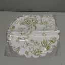 100 Pcs Sage Green Floral Paper Placemats Wedding Party Placemats and Drinks Coasters Disposable Greenery Flower Dinner Decorative Mats for Wedding Party Banquet Table Setting Decor