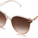 SOJOS Sunglasses Womens Trendy 2025 Classic Round Retro Vintage Shades Large Frame Sunnies SJ2067 (Brown)