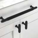 Asidrama 10 Pack 7.5 Inch(192mm) Matte Black Kitchen Cabinet Handles, Cabinet Pulls Kitchen Cabinet Hardware for Cupboard Drawer Pulls