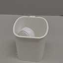 LEVERLOC Powerful Suction Cup Toothbrush Holder, Drill-Free Wall Shower Holder for Toothbrush, Toothpaste, Razor, Removable Suction Cup in Shower, Self-draining Kitchen Tableware Organizer, White