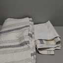 Gogreen King Comforter Set - 3 Piece Lightweight All Season Bedding Set, Breathable Comforter with 2 Pillow Cases, Cooling Bed in a Bag for Hot Sleepers, Gray Stripe