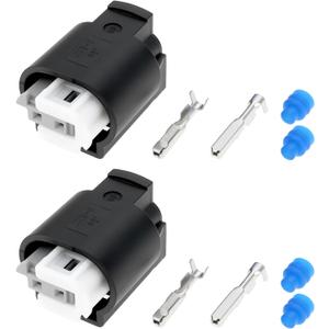 OTOTEC 2Pcs 2 Pin Water Temperature Sensor Connector Plug Compatible with BMW Mini Cooper