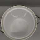 3Qt White Galvanized Ice Bucket with Lid, Scoop & Handles - Ideal for Cocktails, Parties, BBQs, Wine & Champagne. Double-Layer Insulated Outer & Galvanized Inner Layer, Perfect for Home & Outdoor Use