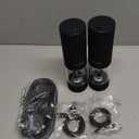 Electric Salt & Pepper Grinder Set, Rechargeable with LED Light & External Coarseness Adjustment, One-Hand Operation, Birthday Kitchen Gifts for Mom Home Cooks & Families - Black