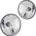 Driving Fog Lights Lamps Replacement for 07-14 Suburban/Tahoe/ 07-13 Avalanche/ 10-13 Camaro/ 15-16 Colorado/ 15 Silverado (Clear Lens)