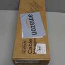 2 Pack Cable Management Under Desk White, Cinati 32" Large Cable Management Tray, Under Desk Alloy Steel Wire Organizers, Cord Hider Tray for Office and Home - Tape or Screw Installation