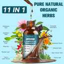 Liposomal Lymphatic Drainage Drops - 11 In 1 Organic Lymphatic Drainage Supplement with Burdock Root, Echinacea, Elderberry, Calendula, Cleavers Herb, Dandelion Supports Lymphatic Health 2 FL.OZ, Best Before: 2028/05/03