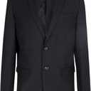 HAZELAND Boys Formal Blazer Suits Jacket (Black), Size: 16-17