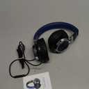 AC01 Over-Ear Headphones Wired, Passive Noise Isolating Corded Stereo Headsets with Mic Volume Control for Adults Teens 3.5mm for Chromebooks, Laptop, Computer, Tablets, Travel (Black Blue)