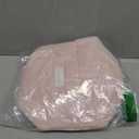 Quad Storage Bag Soft Cotton Portable Cosmetic Bag Cosmetic Bag Large Capacity (Pink, 19.5*7.5*16.5cm)