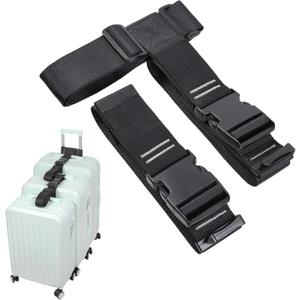 Luggage Connector, Straps for Suitcase, Add A Bag Adjustable Attachment Accessories 2" Endless for Connect Your 3 Luggage Together-2 Pack (XXLarge)
