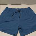 BRISIRA Mens Swim Trunks Swim Shorts Quick Dry 5 inch Inseam Beach Shorts with Compression Liner and Zipper Pocket, Size 34