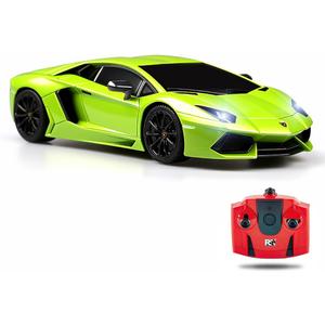 QUN FENG RC Car 1:18 Lamborghini Aventador 2.4G Radio Remote Control Cars Electric Car Sport Racing Hobby Toy Car Grade Licensed Model Vehicle for Kids, Green