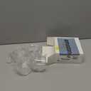 Patelai 4 Pieces Sugar Bowl Acrylic Clear Sugar Bowl with Lid and Salt Spoon Storage Jar with Airtight Lid for Salt, Tea, Spices, Herbs, Condiments(7.1 oz)