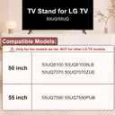50 55 Inch 50UQ/55UQ Series TV Stand for LG TV Legs for 50UQ8100 50UQ81006LB 50UQ7070 50UQ7070ZUE 55UQ7590 55UQ7590PUB MAM643660 Replacement Legs for LG TV, with Screws