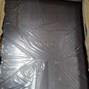 Drive Medical Overbed Table with Wheels - Secure Height Adjustment for Comfort - Non Tilt Surface - Smooth Rolling Design - Home & Hospital Use - Woodgrain Laminate Top - Silver Vein