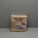 Bed Sheet Holders for Corners - Snap-Lock Sheet Lock for Fitted Sheets, Sheet Holders Keep Sheets Firm & Tight - Durable ABS Mattress Sheet Holder, Easy No-Lift Install, Fits 3"+ Mattresses (Set of 4)