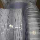 U-QE 100 Pieces White Plastic Plates - White Disposable Plates - Premium Hard Plastic Disposable Plates for Christmas and Party Use Including 50 Dinner Plates 10 '' & 50 Dessert Plates 7.5 ''