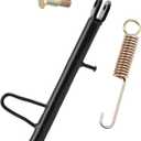 Mokuo Dirt Bike Stand,Motorcycle Kickstand, Scooter Mopeds Side Stand in Iron Material Compatible with Most Dirt Pit Bike Scooter Mini Bike, Height of 21cm Above Ground (Total Length:24cm)